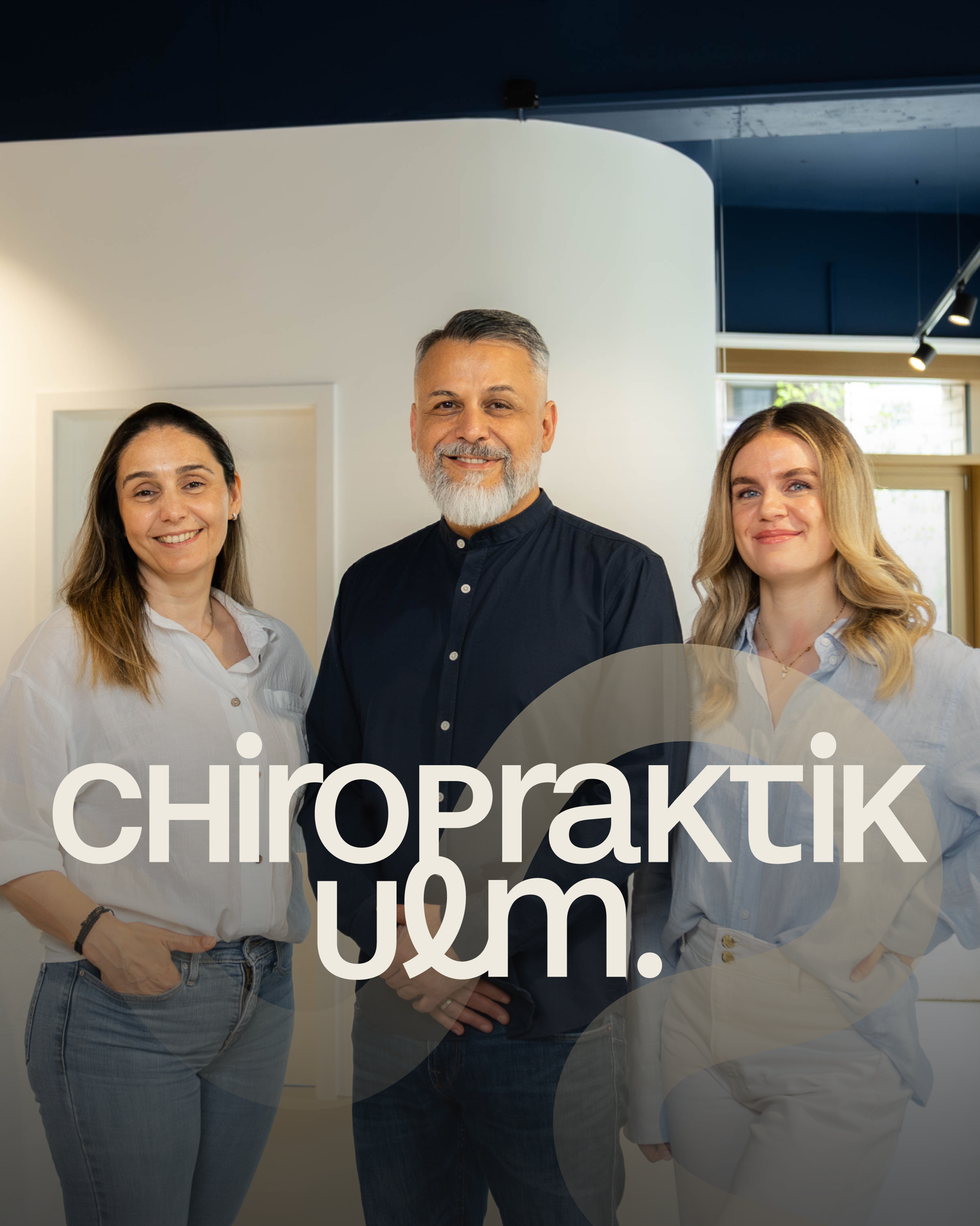 Das Team der Chiropraktik Ulm: Cafer, Tülay und Maya