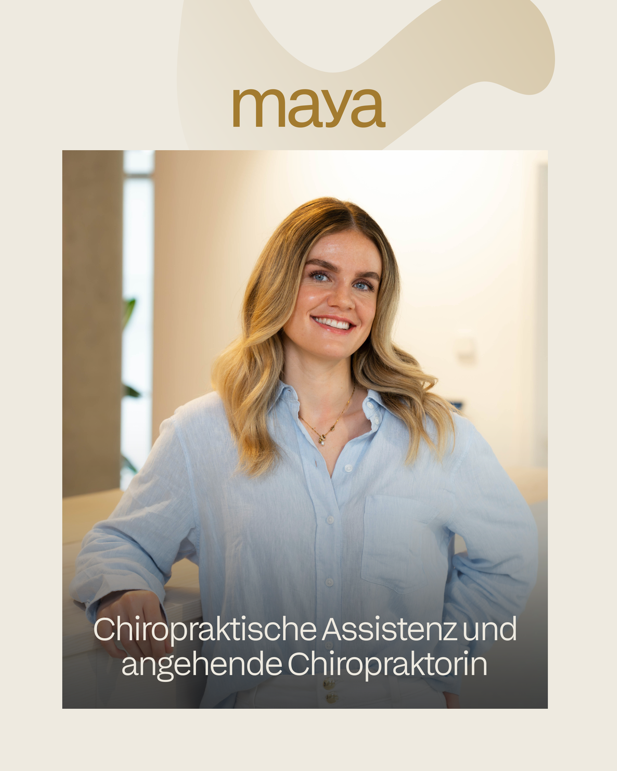 Maya – Chiropraktische Assistenz und angehende Chiropraktorin bei Chiropraktik Ulm
